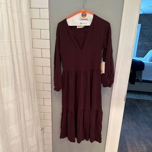 Nation ltd tiered midi dress